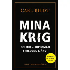 Carl Bildt är Sveriges internationellt mest kända nu levande statsman. Han har varit statsminister, utrikesminister och haft flera EU- och FN-uppdrag. I ”Mina krig” skriver han avslöjande, initierat och personligt om sina möten och förhandlingar från Narva till Timbuktu, men framför allt om Rysslands försök att med kriser och krig vrida tillbaka klockan i Ukraina och Georgien.    Format Storpocket   Omfång 633 sidor   Språk Svenska   Förlag Albert Bonniers Förlag   Utgivningsdatum 2023-09-04   Medverkande Jens Andersson   ISBN 9789100803698  