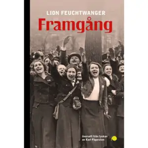 Martin Krüger, museichef i München under början av 1920­-talet, har gjort sig impopulär i mäktiga kretsar genom att ställa ut ett par stötande målningar. Han anklagas för omoraliskt beteende och dras in i en rättsprocess där han döms till tre års fängelse. Krügers käresta Johanna Krain och några vänner försöker få honom frisläppt, vilket visar sig vara ett i det närmaste hopplöst uppdrag. Och inte blir det lättare av att deras starkaste motståndare är den bayerske justitieministern Otto Klenk. Mannen som mer eller mindre förkroppsligar det nakna våldet och har ett starkt stöd bland medborgarna.Framgång ingår i Lion Feuchtwangers så kallade Väntsals­trilogi, som även innefattar romanerna Oppermanns och Exil. Den har förord av journalisten Per Svensson. Röster om boken: