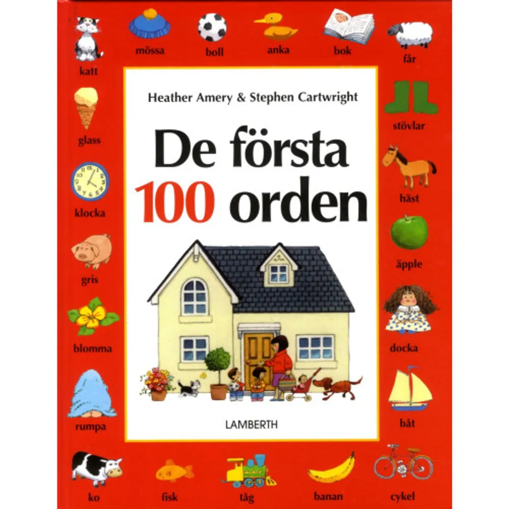 100 benämningar på olika välbekanta situationer, föremål och begrepp som vi har omkring oss till vardags.En pekbok som passar varje barnfamilj och dagisavdelning. De gulliga och humoristiska bilderna visar föremålen i deras rätta omgivning. På samma sida visas föremålet också i närbild tillsammans med ordet. Här finns många olika möjligheter att till exempel räkna eller lära sig färgerna. Format Inbunden Omfång 32 sidor Språk Svenska Förlag Lamberth Utgivningsdatum 2016-04-22 Medverkande Stephen Cartwright Medverkande Stephen Cartwright Medverkande Ylva Kempe ISBN 9789187075650 . Böcker.