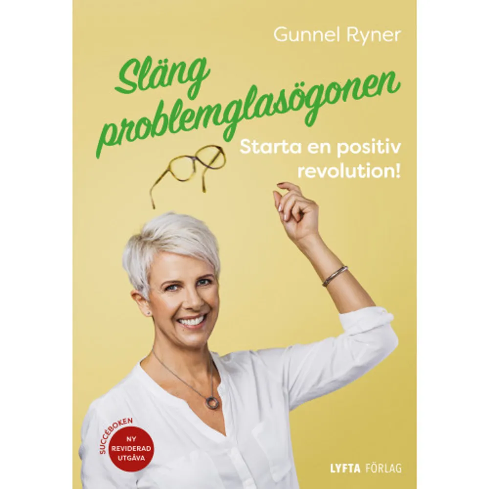 Succéboken – nu i ny, reviderad utgåva!Vill du ha en arbetsplats präglad av stolthet, inspiration och kreativitet, där ni tillsammans når exceptionella resultat? Vill du ta vara på styrkor och lära av tidigare framgångar, både som individ och i din organisation?För mycket fokus på problem skapar en negativ atmosfär och får människor att tappa glädjen och motivationen. Gunnel Ryner ger dig verktygen du behöver för att i stället starta en positiv revolution – i livet och på jobbet!”Släng problemglasögonen” är en inspirationsbok för dig som leder människor, samarbetar med människor, bor med människor, känner människor eller helt enkelt ÄR människa. Den innehåller mängder av idéer, metoder och tips som du kan använda både privat och i jobbet för att skapa positiv och bestående utveckling.Det är INTE en bok om att ”bara du tänker positivt så blir allt bra”. Den handlar inte om att låtsas att allt i tillvaron är positivt. Snarare om att skifta fokus, från vår naturliga dragning till det negativa, till att också uppmärksamma allt det som faktiskt ÄR bra och tillvarata det. Att hitta det som fungerar och göra mer av det. Boken baseras på forskning inom positiv psykologi och positiv organisationsvetenskap och styrkebaserade metoder som Appreciative Inquiry och Lösningsfokus.Gunnel Ryner är beteendevetare, föreläsare, organisationskonsult och coach. Med sina föreläsningar, workshops och coachingprogram har hon inspirerat tusentals människor att ta sig själva och sina verksamheter till helt nya höjder. Förutom ”Släng problemglasögonen” är hon också författare till ”Den lata vägen till ett fantastiskt liv – och arbetsliv”.Den nya utgåvan av ”Släng problemglasögonen” är helt omarbetad, med uppdateringar kring nyare forskning och flera nya avsnitt.Sagt om första utgåvan av boken:”Äntligen! Läs denna bok och du förstår hur lätt det kan vara att vända en nedåtgående spiral till en uppåtgående - både i ditt liv och i din organisation! En självklar bok när du vill öka verkningsgraden på din organisation eller dig själv - boken beskriver hur du kan starta det arbetet genom att fokusera på det som redan fungerar bra. Underbar läsning, rekommenderas!”Lars-Åke Ohlén, VD, Fuzzy Logic AB”Det borde vara så självklart att fokusera på det som går bra, men ändå fastnar man lätt i svagheterna. Jag vill varmt rekommendera Gunnel Ryners bok. Den är lätt att ta till sig och tydlig i sitt budskap. Boken inspirerar till förändring och ger konkreta tips som jag tar med mig i mitt dagliga arbete som chef.”Cecilia Angbratt, operativ chef, Configura Sverige AB”Släng problemglasögonen - ett paradigmskifte på gång? Vi lämnar skadebegränsande och fokus på att stärka våra svagheter för att bli bättre - nu bygger vi på det som är bra och blir bäst istället! Jag har vid flera tillfällen haft förmånen att lyssna till Gunnel Ryners föreläsningar om styrkebyggande; att utforska framgång och att använda ett uppskattande förhållningssätt. Denna bok klargör idéerna om detta på ett konkret, kreativt och underhållande sätt. Ett självklart val om du vill höja din livskvalitet, arbetsgruppens prestationer och välbefinnande! En stark bok - läs den!”Annika Thörnros Runesson, administrativ assistent, Linköpings kommun”Det är en sann fröjd att läsa Gunnels bok. Så positiv, så välskriven, så lättläst och framförallt så innehållsrik. Grundat på erfarenhet och med stort engagemang delar Gunnel med sig av sin rika kompetens. Hon ger en hel verktygslåda av metoder och tips på hur vi var och en kan starta vår egen positiva revolution. För allt i världen, läs den här boken!”Helena Bolsöy, marknadsansvarig, EQP Business School”Med sin härliga mix av vetenskap, anekdoter och handfasta tips får den här boken mig att må bra! Ge optimisten i dig chansen – och läs boken du också!”Mikael Wetter, bemanningsansvarig, VMP Group”Motivation är en av de faktorer som forskningen gång på gång visar leder till högre prestationer. Självklart är mål och riktning viktigt i ett ledarskap men utan motivation sker ingen utveckling. Det här är en bok som utifrån ett empowerment perspektiv inspirerar till utveckling i ditt ledarskap. Men det är också en bok som inspirerar till personlig utveckling och glädje. Helt enkelt kan du få ett roligare liv privat och i yrkeslivet. Fakta, case och övningar varvas på ett lättillgängligt sätt. En handbok som passar bra att återkomma till för egen reflektion och självskattning. Vilka glasögon har jag haft idag?”Margita Edström, HR-chef, Lärande i Sverige AB”Både privat och i arbetslivet har jag lagt vikt vid att lösa problem. Personligen har jag känt ett behov av att mer och mer övergå till att identifiera utmaningar. Nu - efter att ha läst Gunnels bok - startar min egen resa mot att våga identifiera och förstärka det som redan är bra! Boken ger enkla och konkreta fakta, tips och råd som riktar sig både till dig själv som person och till dig som i din profession arbetar med att utveckla andra människor och organisationer. Läs, förvånas, begrunda och låt dig utvecklas!”Margareta Wandel, sakkunnig, Regionförbundet Östsam     Format Häftad   Omfång 128 sidor   Språk Svenska   Förlag Lyfta Förlag   Utgivningsdatum 2018-03-12   ISBN 9789163942877  . Böcker.