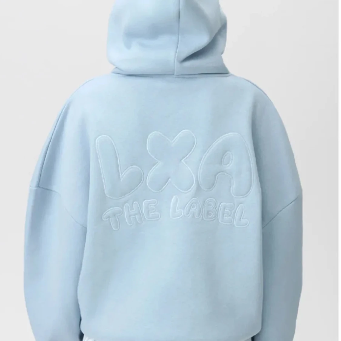 Ljusblå hoodie från LXA The Label - 91