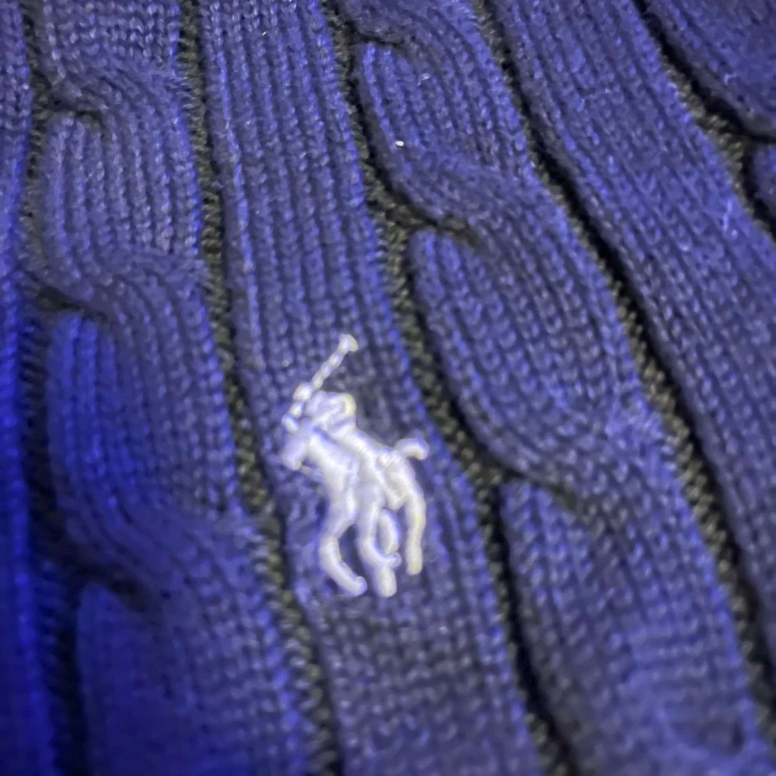 Svart stickad tröja från Polo Ralph Lauren - 2