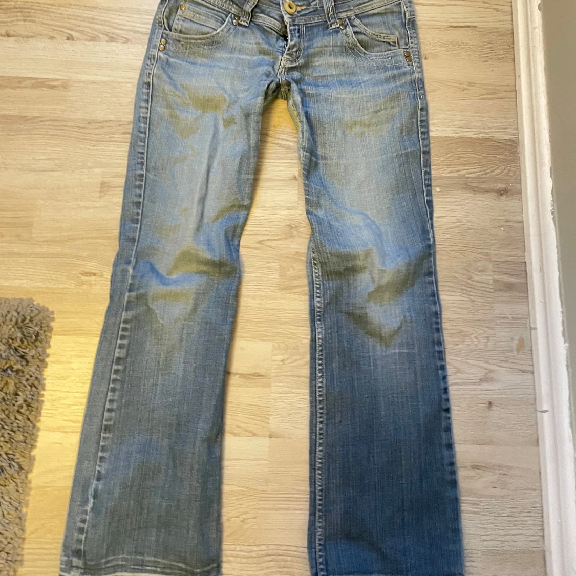 Lågmidjade bootcut jeans  - 3