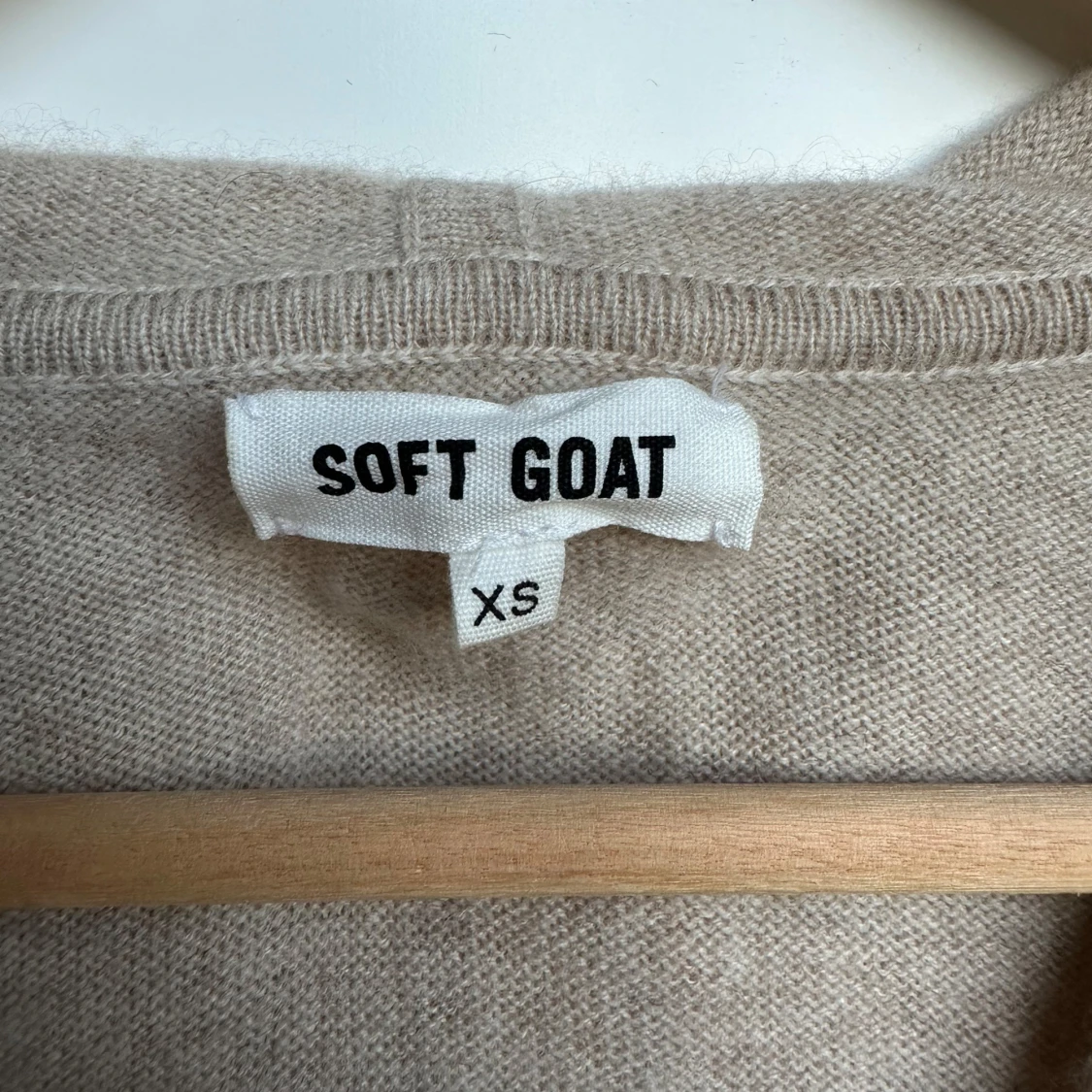 Beige Soft Goat Zip kofta - 2