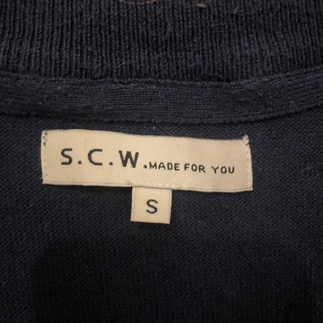 Mörkblå tröja med dragkedja från SCW - 4