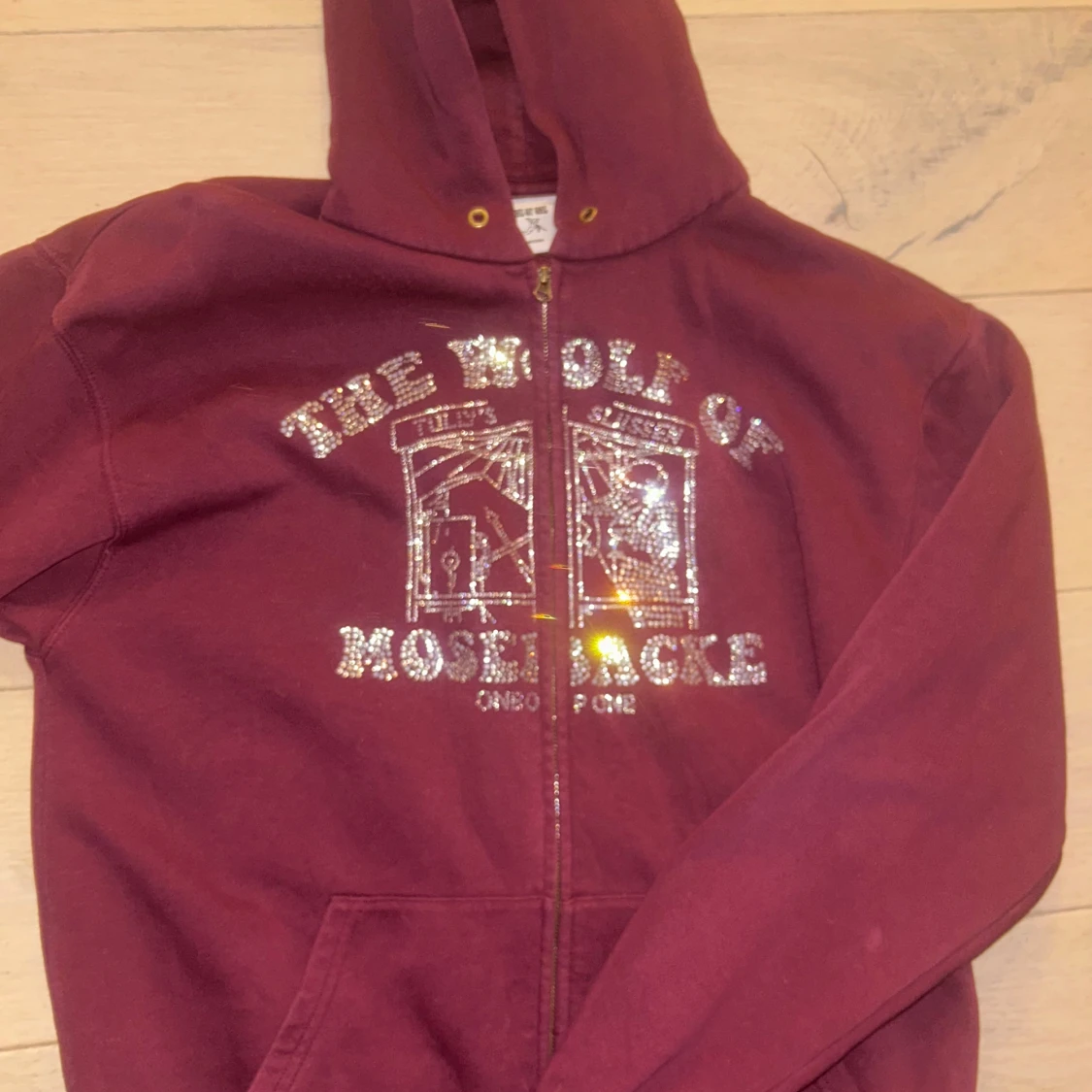 One Of One Zip Up Hoodie ( M ) Vinröd - 1