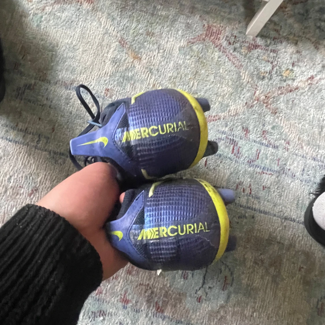 Blå/lila fotbollsskor från Nike - 2