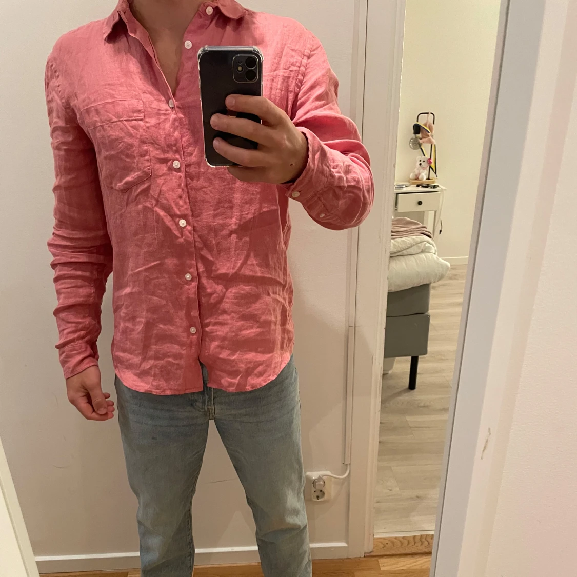 Rosa Linneskjorta från Zara  - 2