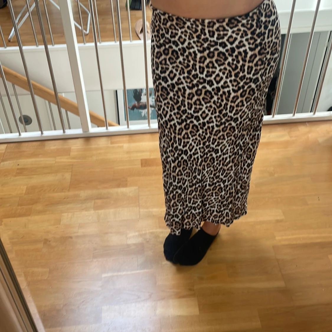 Leopardmönstrad kjol