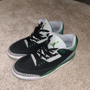 Nike air Jordan 3 retro pine green - Skorna är som nya och använda ett par gånger. Skriv för funderingar och bilder.
