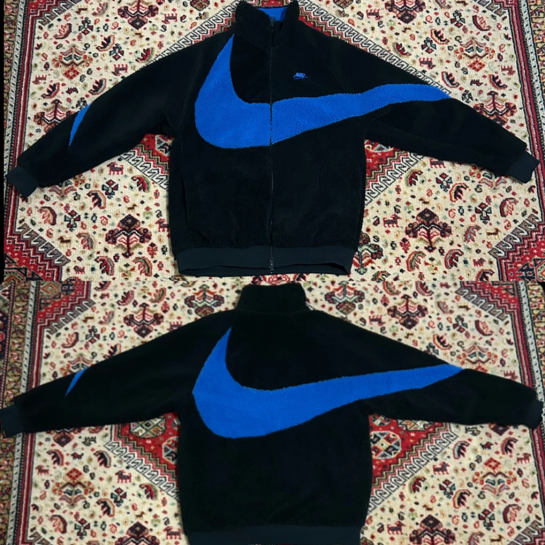 nike big swoosh reversible boa jacket