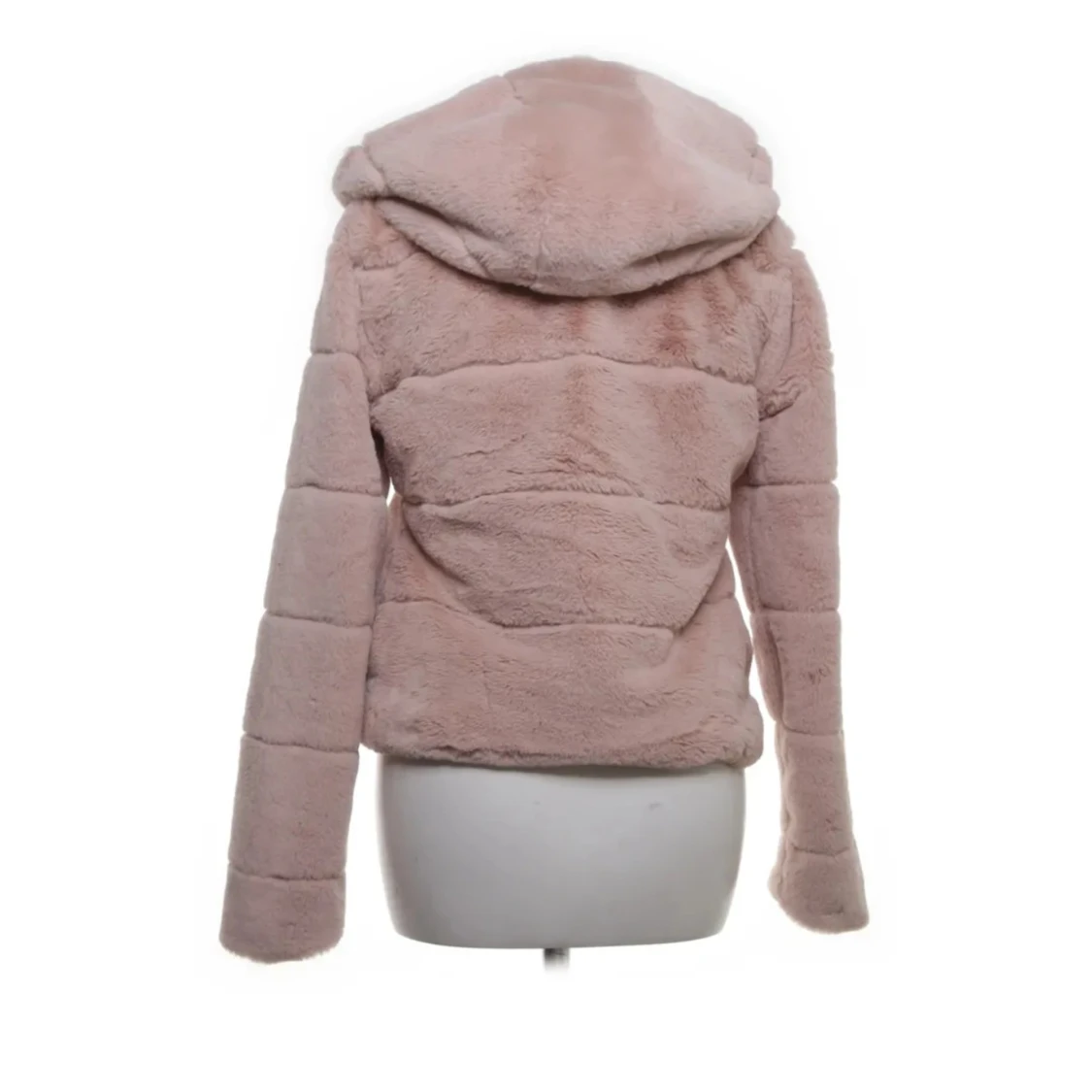 Rosa teddyjacka med huva - 1