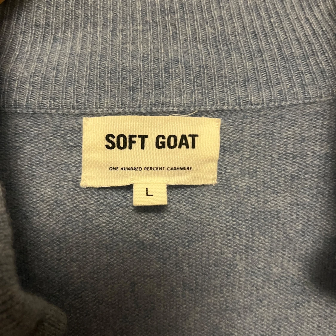 Ljusblå Soft Goat tröja i 100 % kashmir – fint skick! - 2
