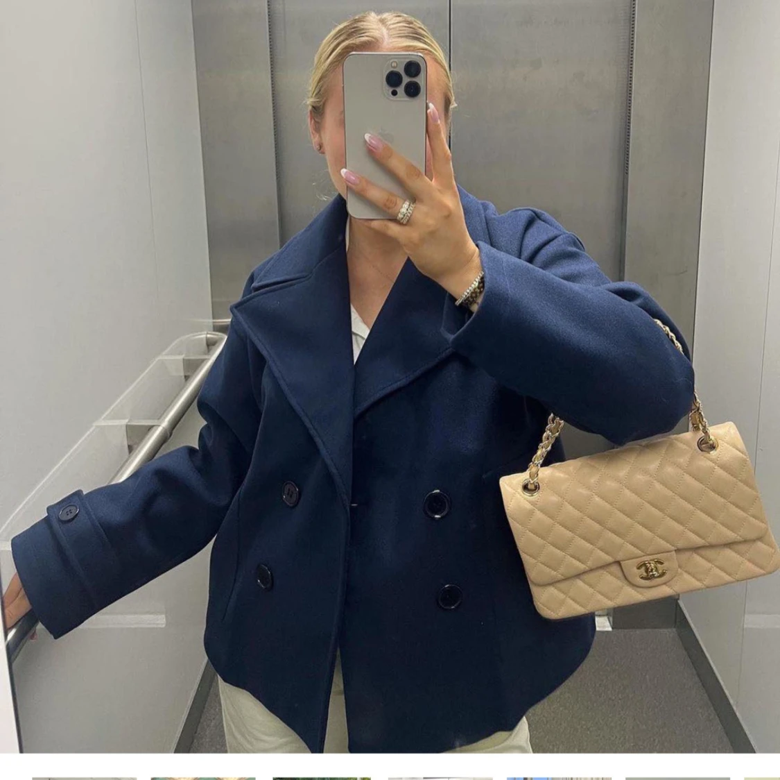 Mörkblå skepparkavaj - 1