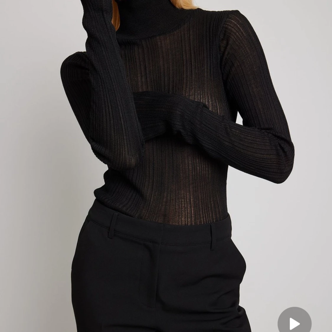 Svart ribbad topp från Josefine HJ - 4