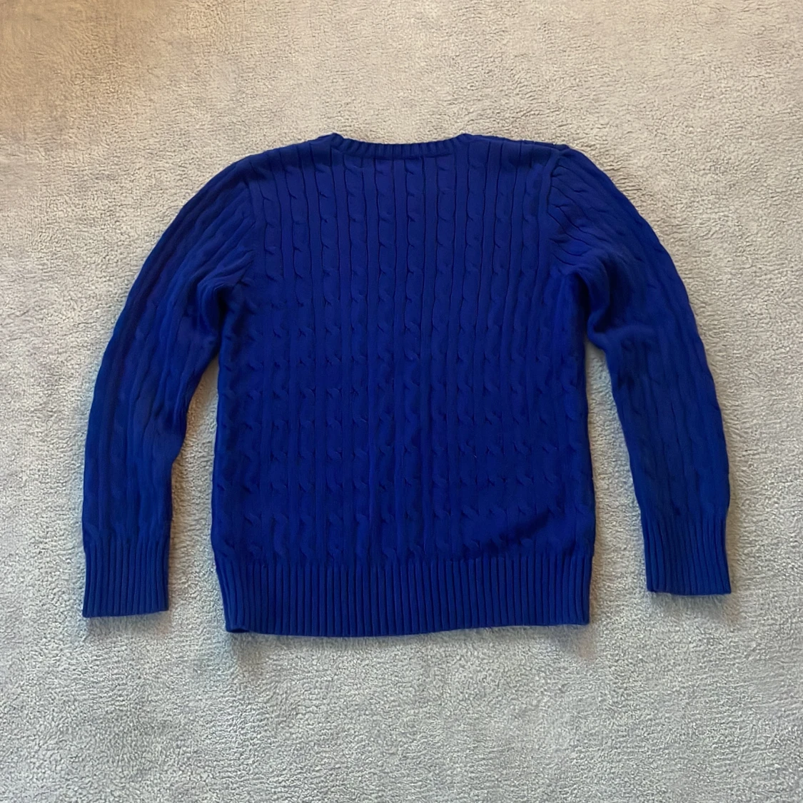 Blå stickad tröja från Polo Ralph Lauren - 2