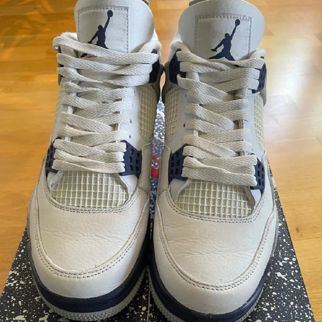 Jordan 4 retro white/midnight navy - 91