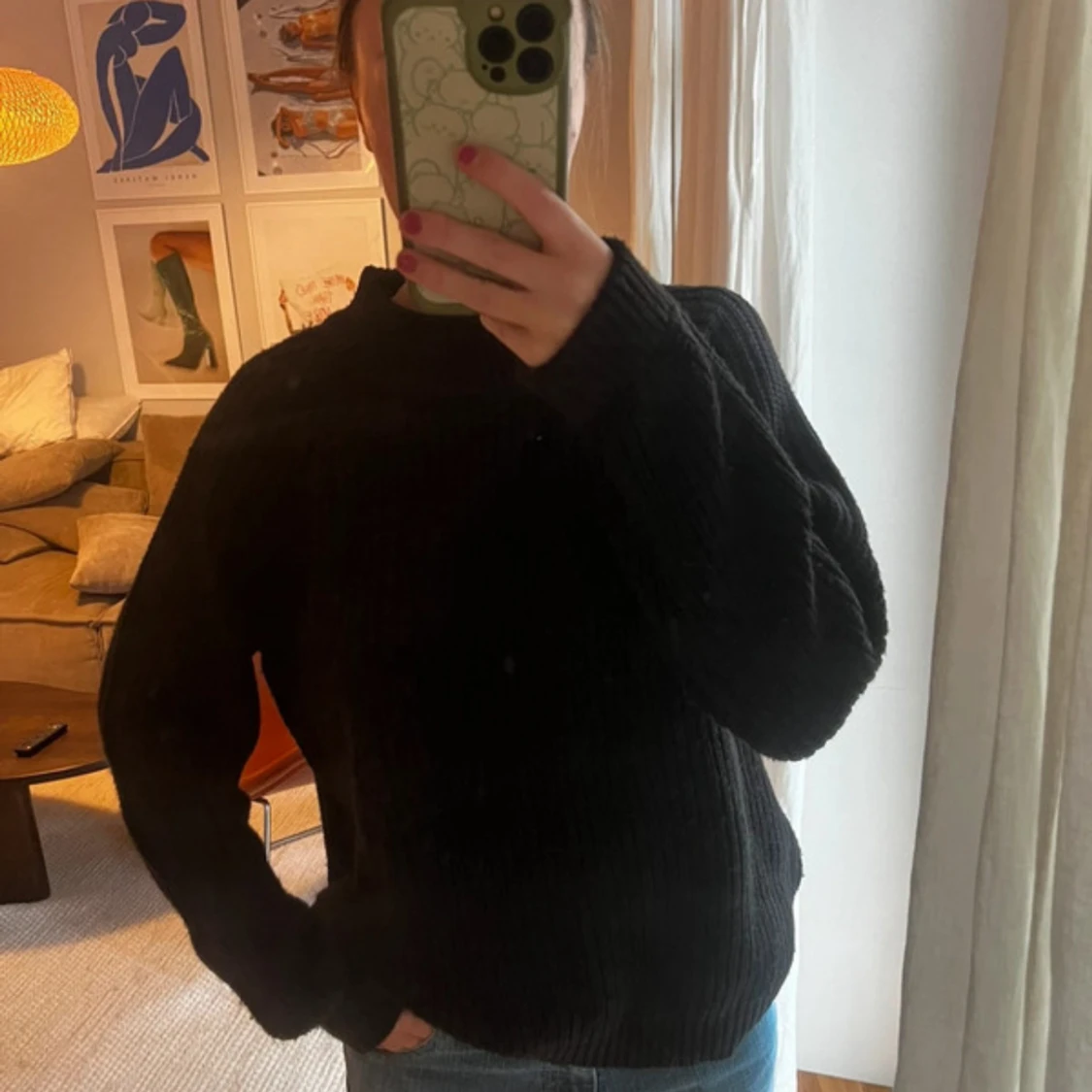 Svart stickad tröja från vero Moda  - 90