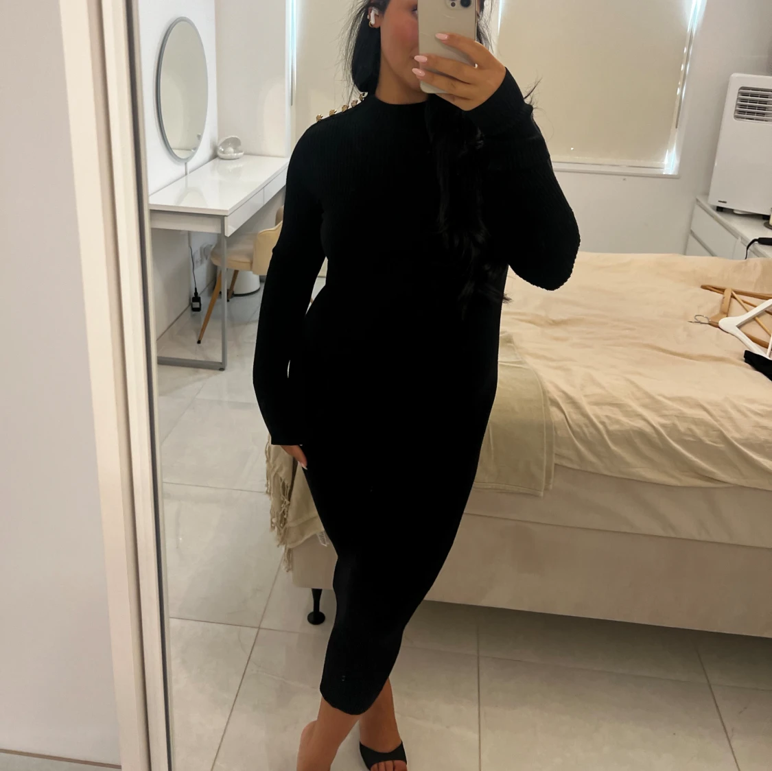 Svart marcianoklänning - 90