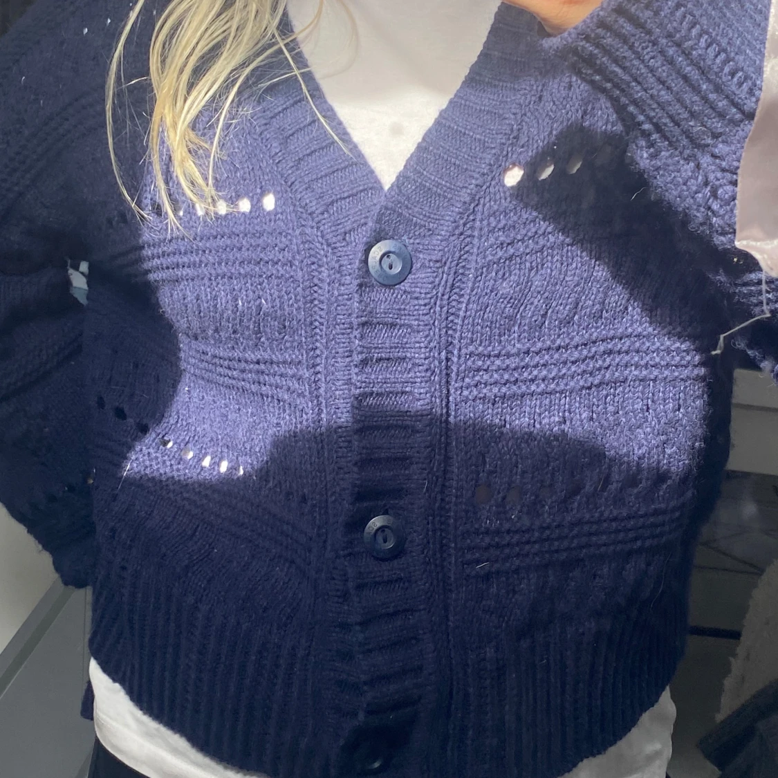 Mörkblå kofta - 90