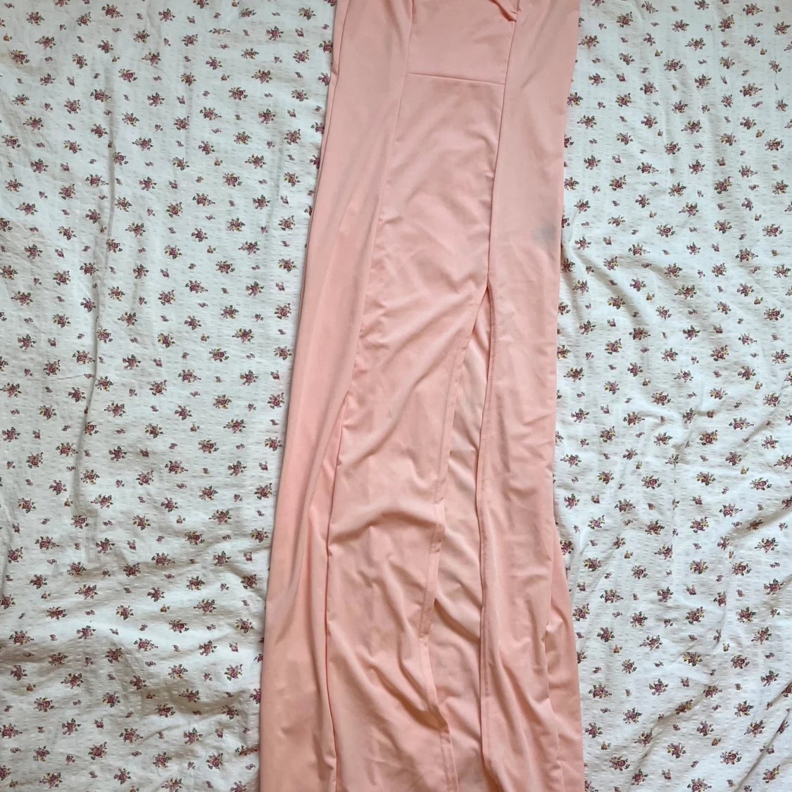 Ljusrosa långklänning