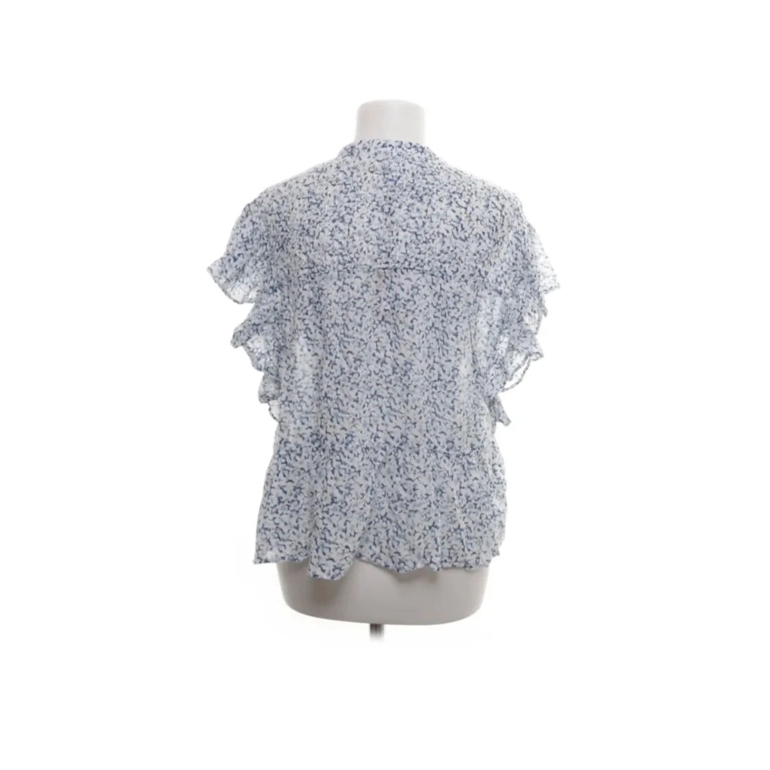 Blommig topp med volangdetaljer - 1