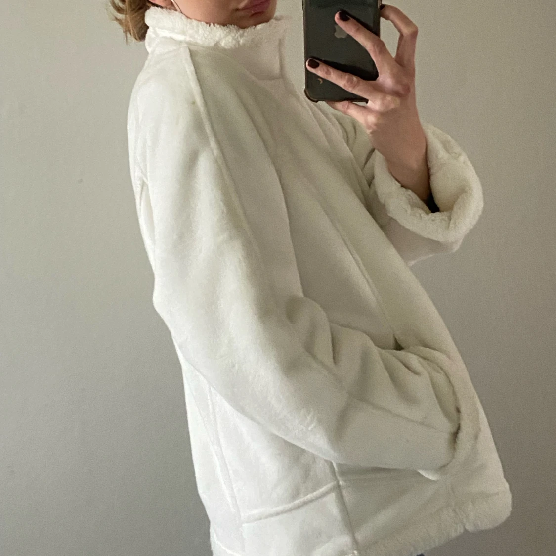 Vit fleecejacka från Green Tea - 2