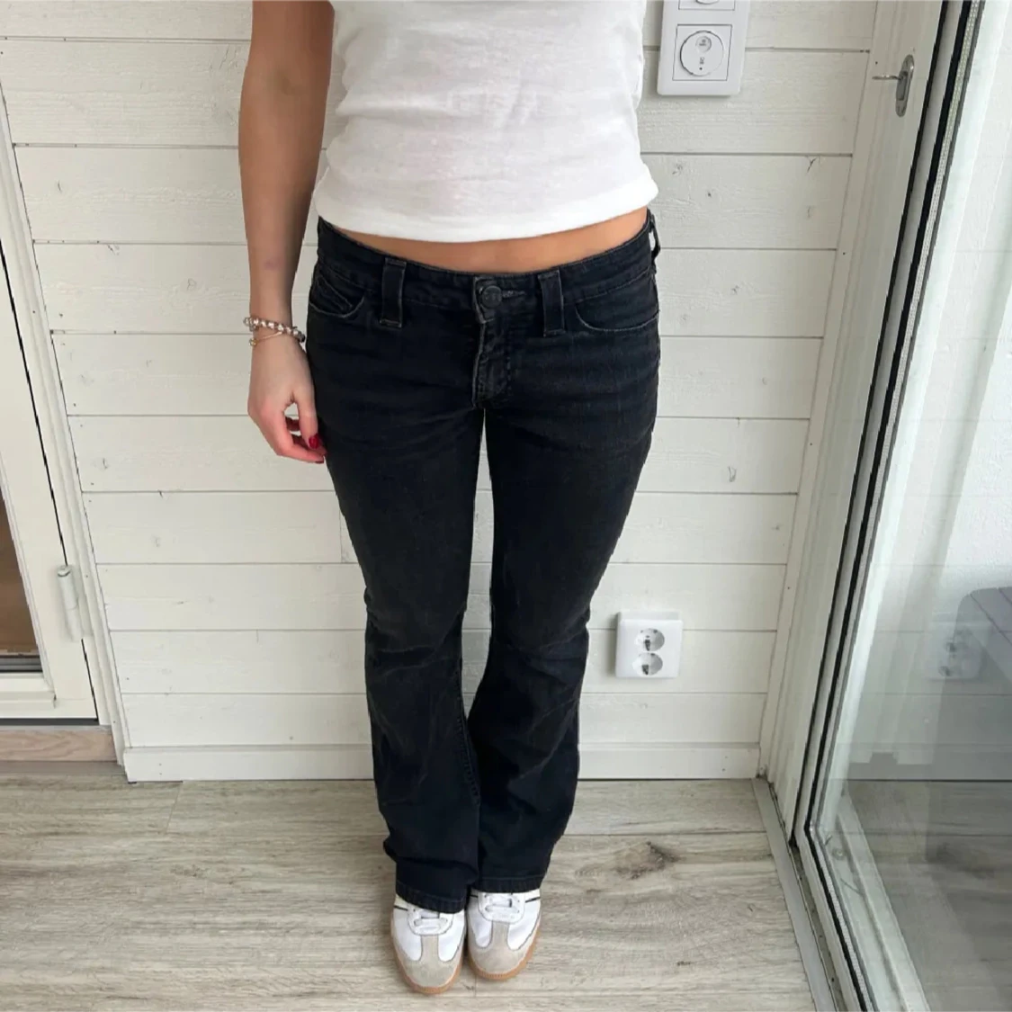 Svarta Lee jeans - 1