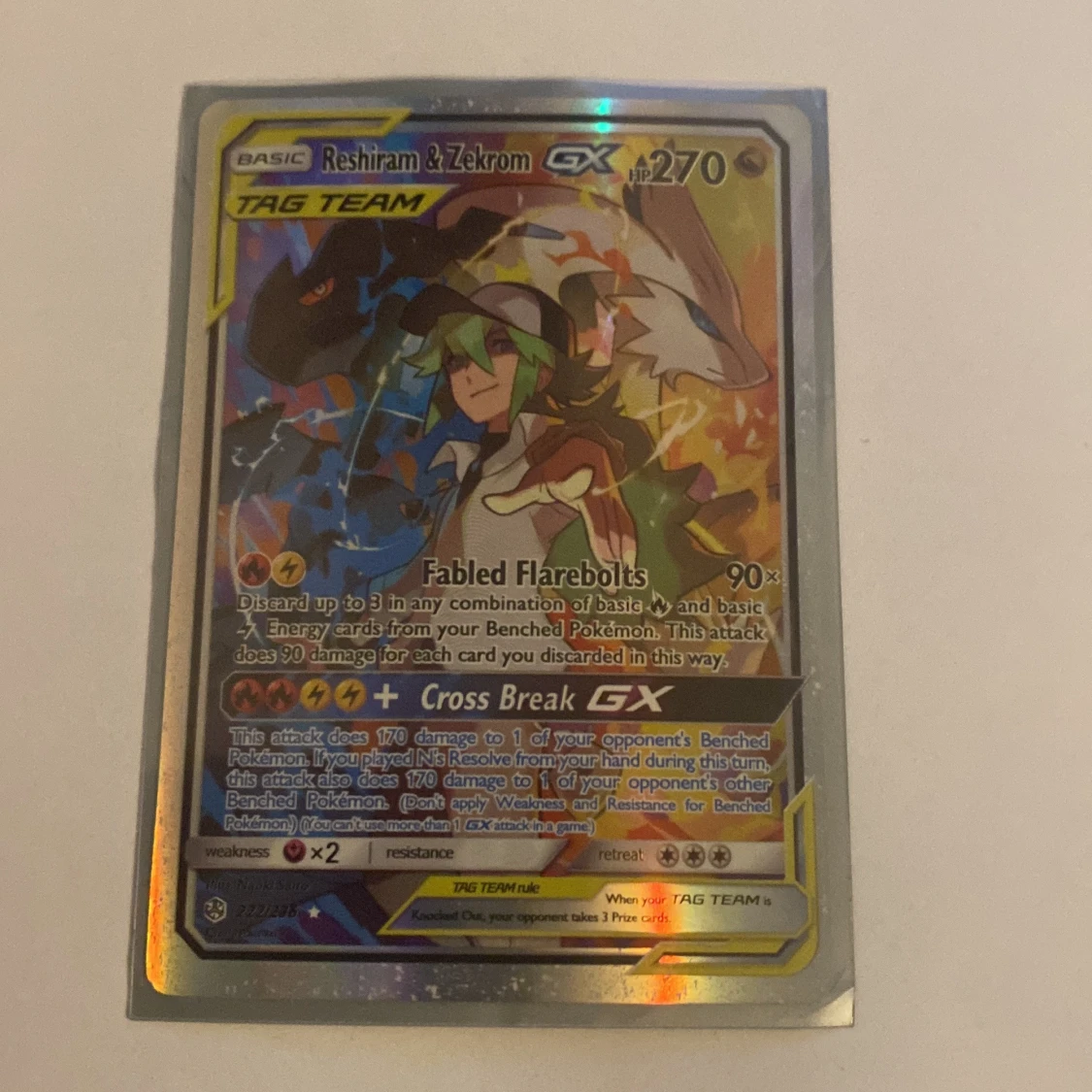 Pokémonkort Reshiram & Zekrom GX