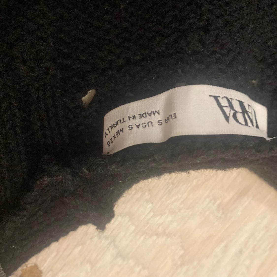 Svart stickad bolerotopp från Zara - 1