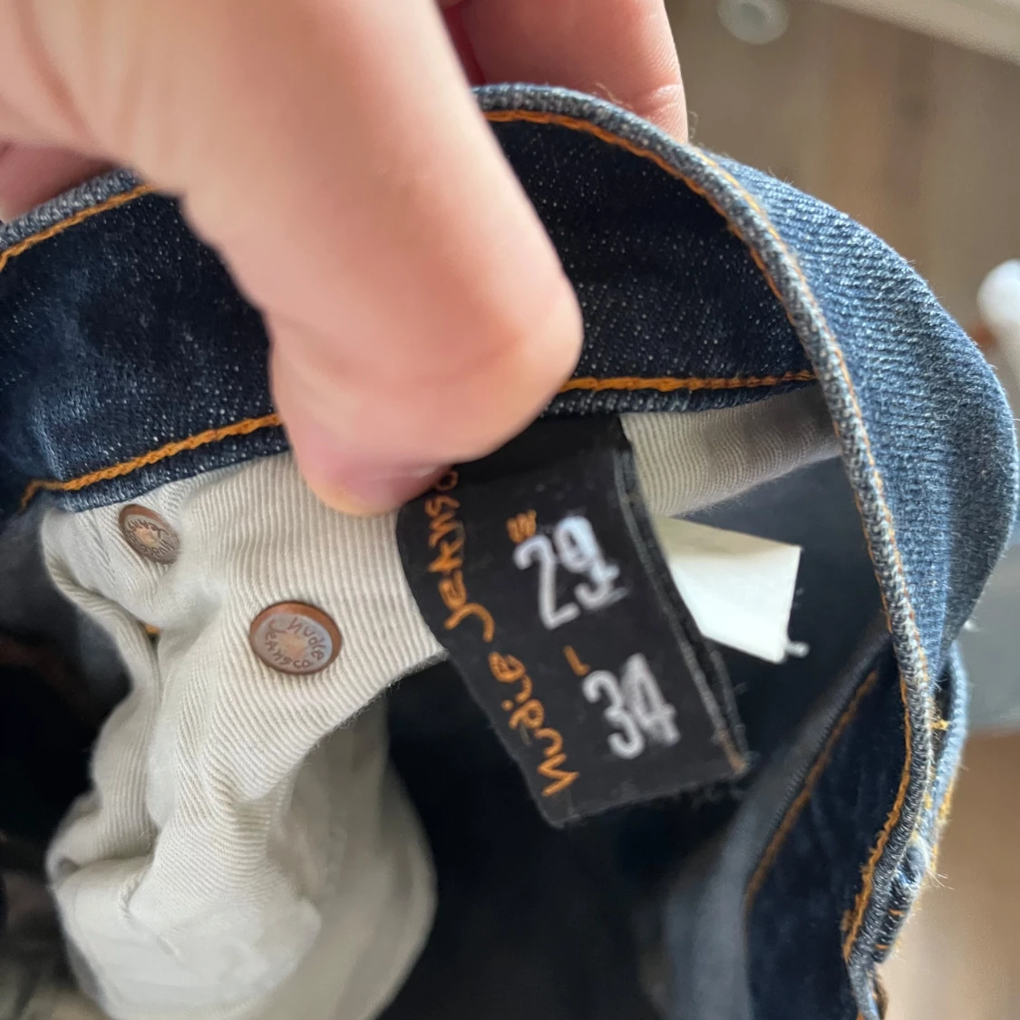 Mörkblå jeans från Nudie Jeans - 4