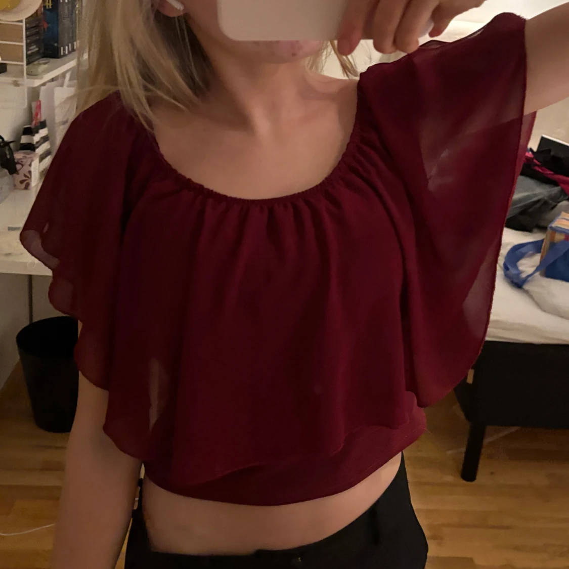 Vinröd fest topp - 1