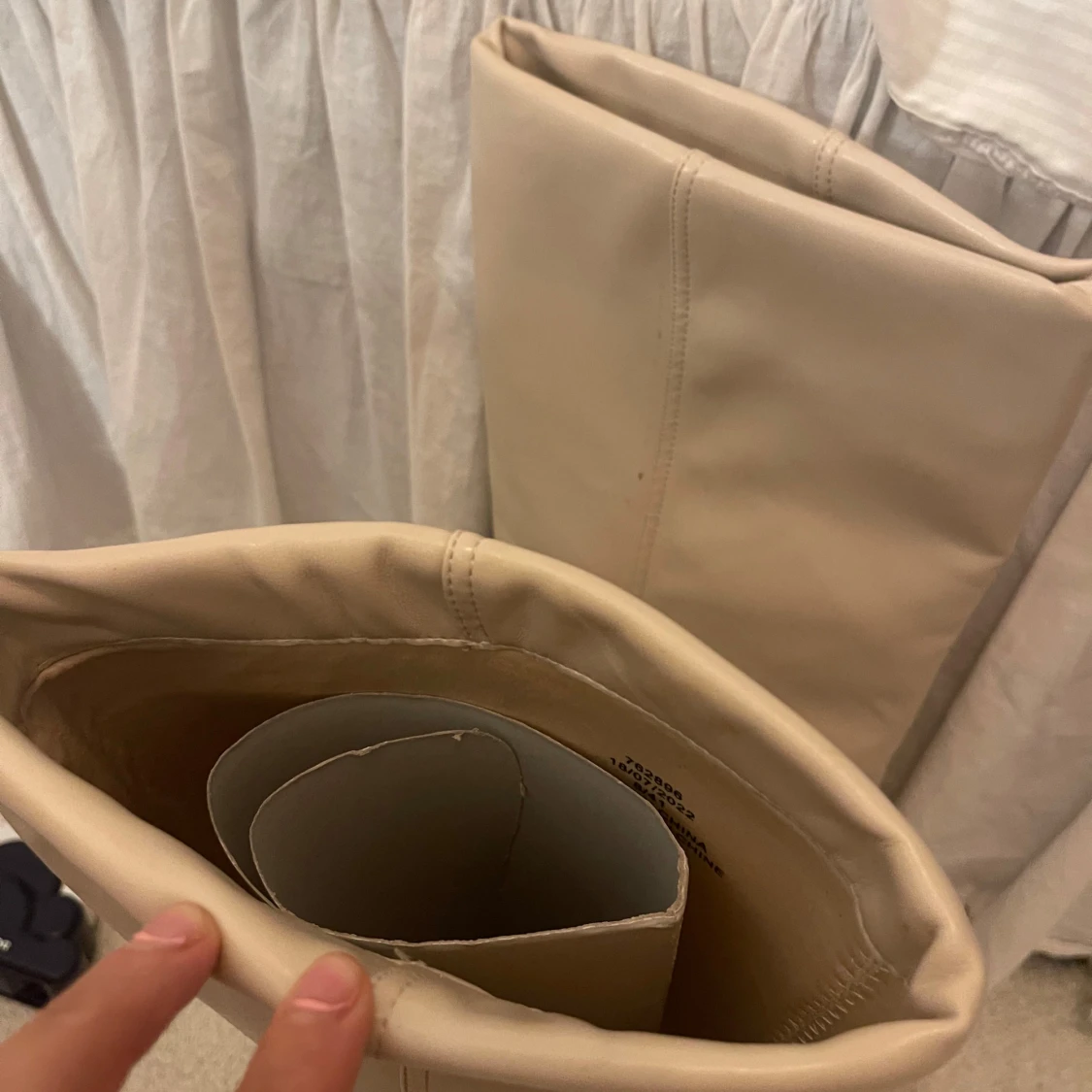 Overfold boots beige  - 91