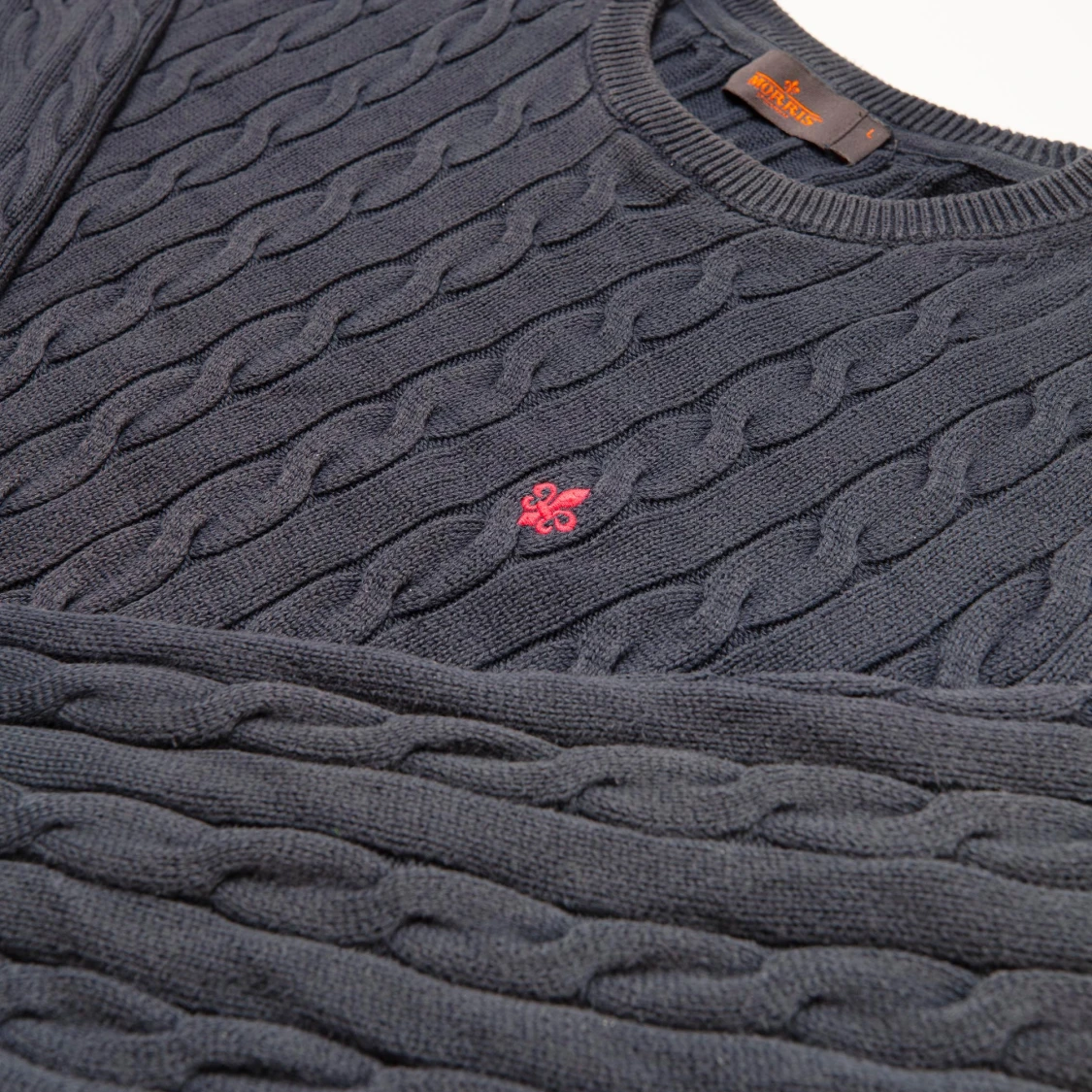 Mörkblå stickad tröja från Morris - 91