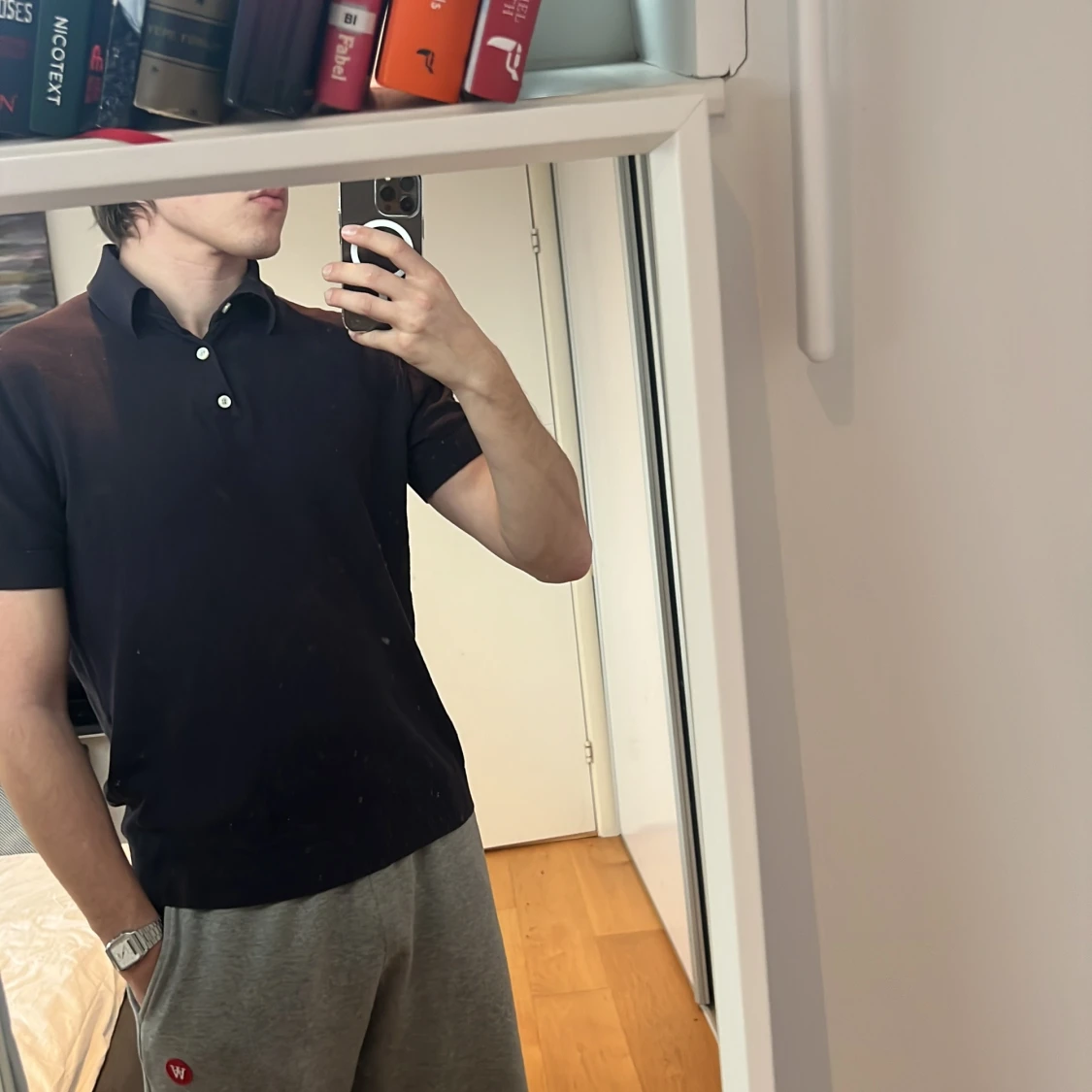 Marin blå pikétröja från These Glory Days - 92