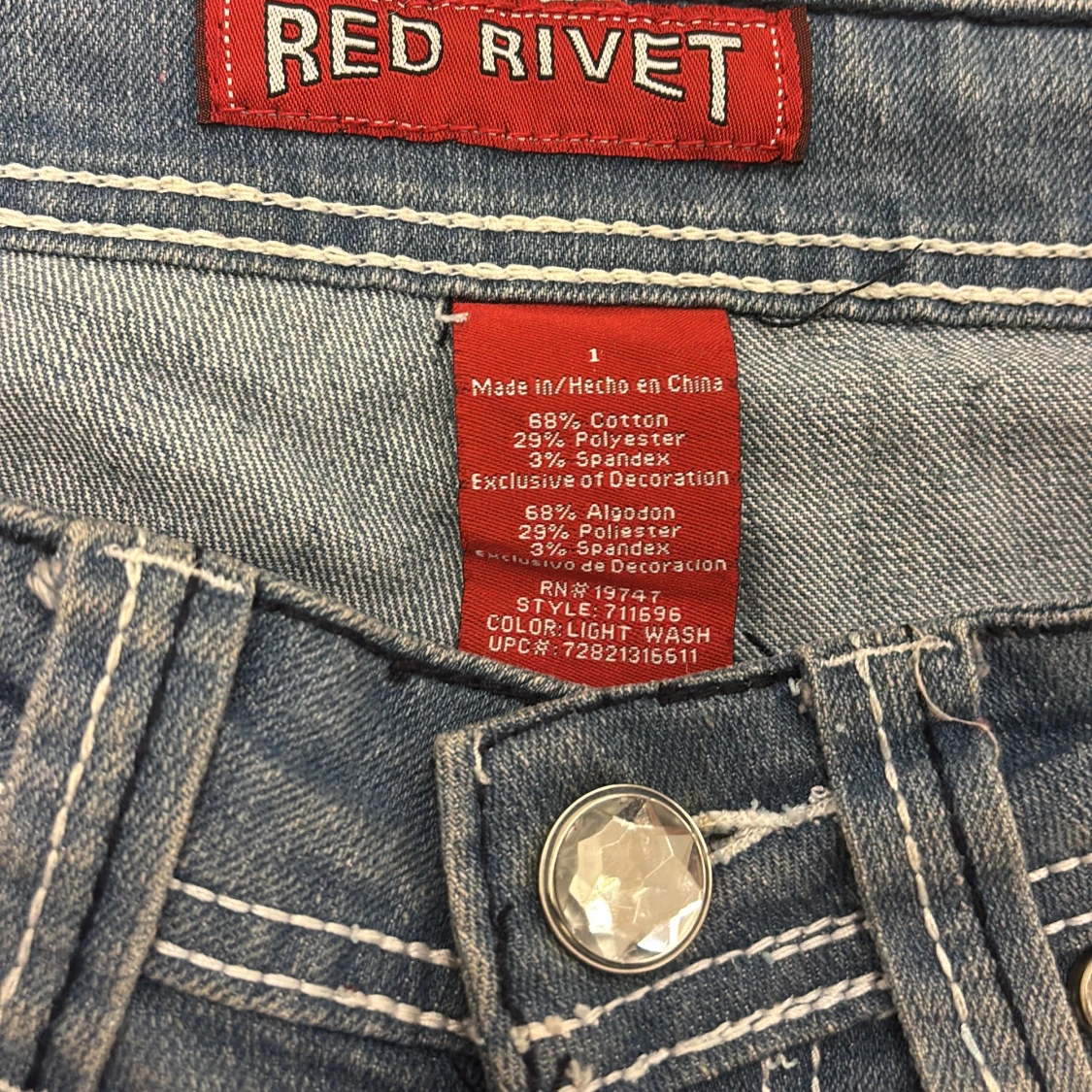 Blå bootcut jeans från Red Rivet - 91