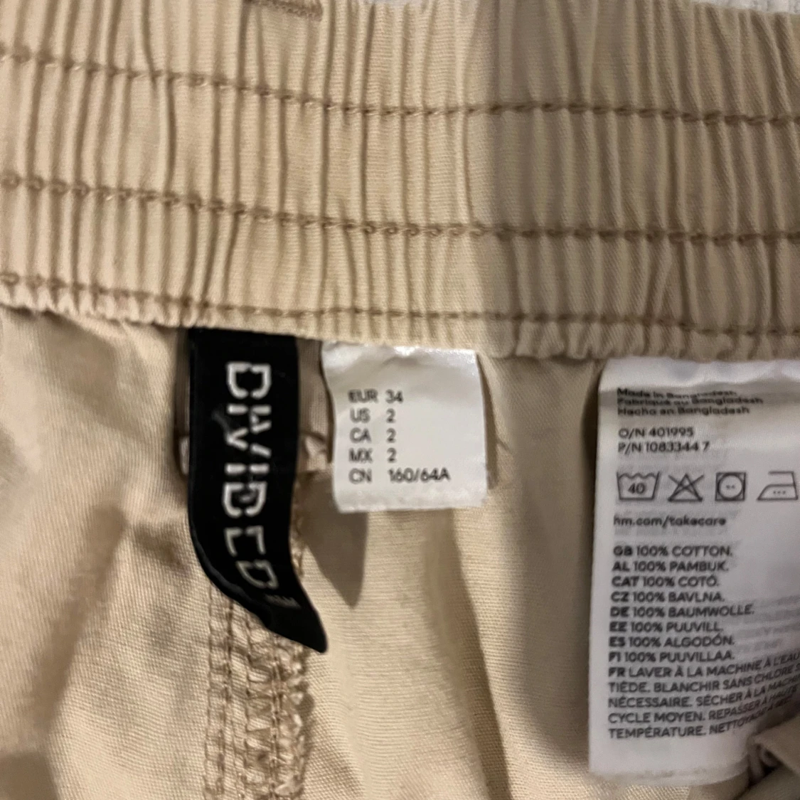 Beige cargobyxor - 93