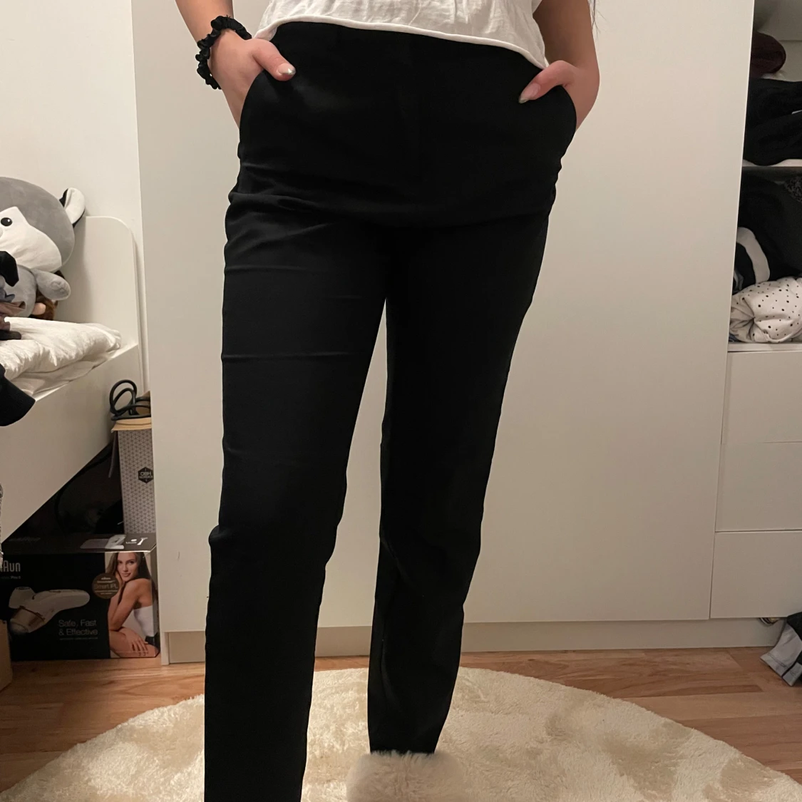 Svarta kostymbyxor 