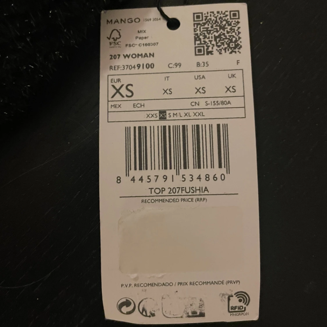 Svart glittrig ärmlös topp från Mango - 91