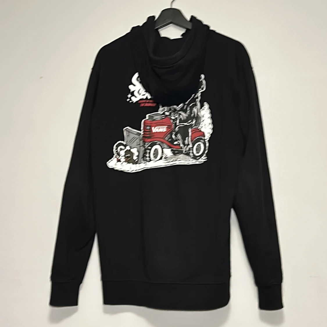 Svart Vans Luvtröja med tryck  - 90