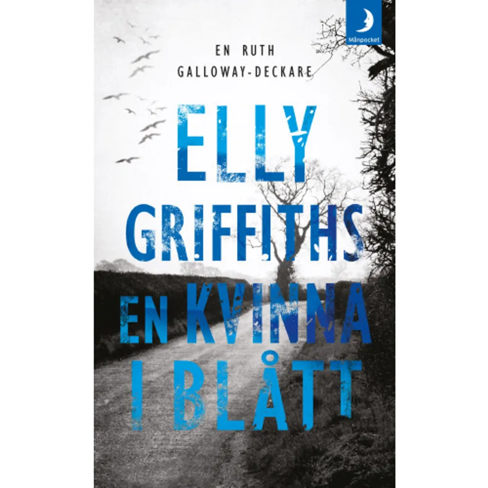 En kvinna i blått är en ny spännande och härligt brittisk deckare av Elly Griffiths om rättsarkeologen Ruth Galloway, som här gräver i det religiösa samfundets mörka baksidor.När Ruth Galloways vän Cathbad vaktar ett hus i pilgrimsorten Walsingham i Norfolk, får han en kväll syn på något högst märkligt. På kyrkogården i närheten av huset sitter en ung kvinna, klädd i nattlinne och blå morgonrock. Morgonen därefter hittas hon död i ett dike utanför Walsingham. Kriminalkommissarie Harry Nelson kallas in och konstaterar att den döda kvinnan behandlades för drogmissbruk på ett privat sjukhus i närheten.Som hängiven ateist har Ruth själv undvikit Walsingham under sina 17 år i Norfolk, men blir kallad dit av en gammal universitetsvän som arbetar som präst. Väninnan har börjat få hätska, anonyma brev som riktar sig mot kvinnliga präster och refererar till ortens arkeologi – och med en slående formulering om ”en kvinna i blått, gråtande över världen”.Sambandet mellan den döda kvinnan och de religiösa hotbreven kan omöjligt vara en slump. Medan det lilla samhället förbereder sig för det årliga påskspelet om Jesu korsfästelse, påbörjar Ruth och Harry en kamp mot tiden. Frågan är om de kan hitta mördaren innan fler faller offer?    Format Pocket   Omfång 324 sidor   Språk Svenska   Förlag Månpocket   Utgivningsdatum 2017-08-17   Medverkande Ing-Britt Björklund   Medverkande Helena Hammarström   ISBN 9789175037271  . Böcker.