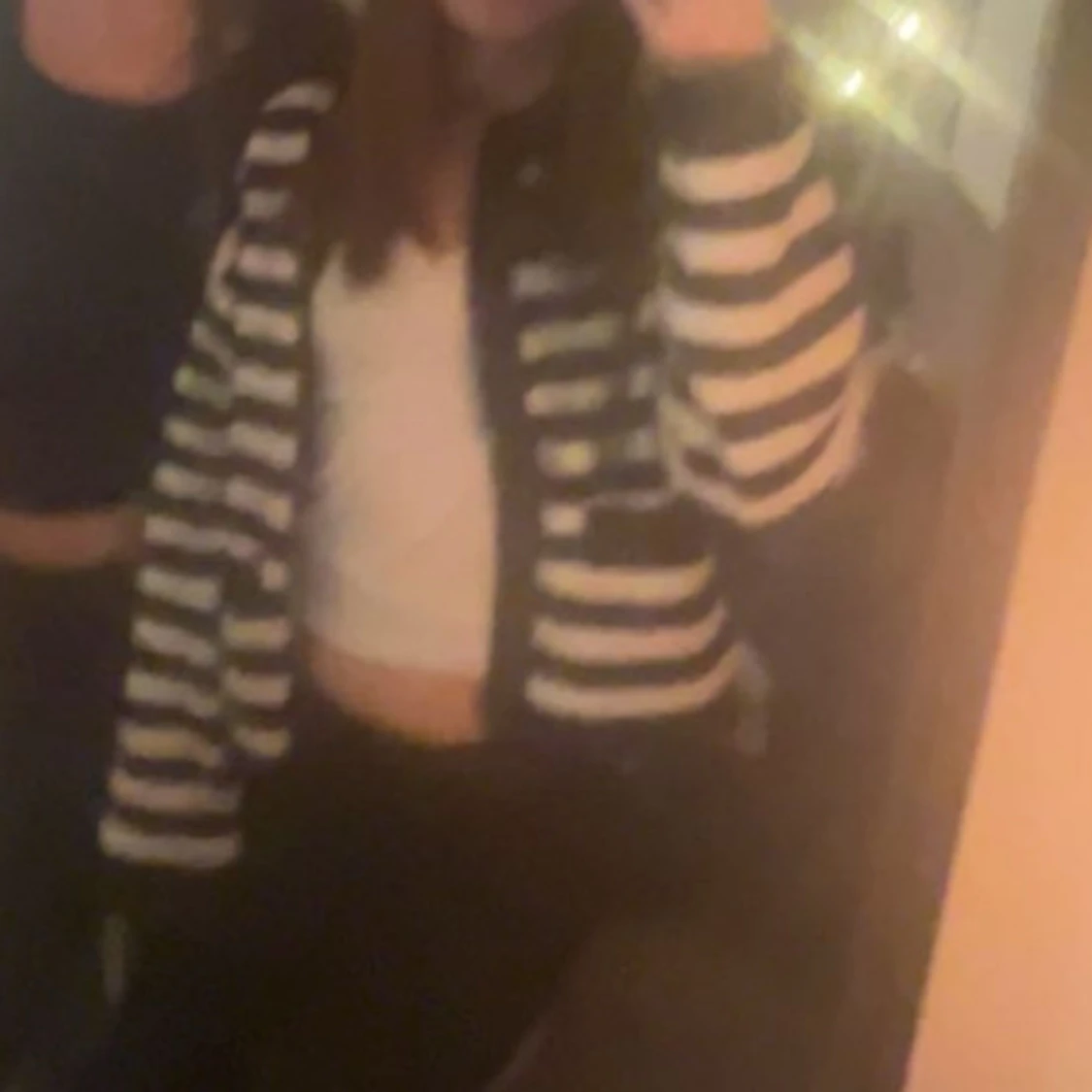 Randig kofta med guldknappar - 90