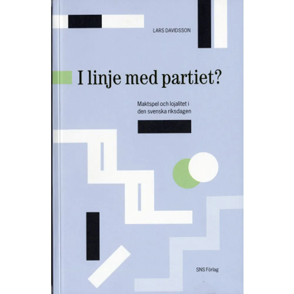 Partilojalitet är en förutsättning för den parlamentariska demokratin. Om riksdagsledamöter sätter sina personliga intressen framför partiets gemensamma så kan partiet inte infria sina löften till väljare, medlemmar och andra partier. Men de folkvalda politikernas lojalitet sätts ibland på hårda prov. Införandet av personval och förändringarna av den statliga budgetprocessen två institutionella reformer som genomfördes på 1990-talet har ändrat förutsättningarna för ledamöternas lojalitet. Boken analyserar de interna maktspelen i riksdagens partigrupper och författaren undersöker vad som hänt med partilojaliteten i riksdagen efter personvals- och budgetreformen. Ett omfattande och varierat material kastar nytt ljus över spelet mellan ledamöter och partigruppernas ledning. Lars Davidsson är verksam som forskare vid Statsvetenskapliga institutionen vid Uppsala universitet. Boken är hans doktorsavhandling.     Format Häftad   Omfång 342 sidor   Språk Svenska   Förlag SNS Förlag   Utgivningsdatum 2006-05-04   ISBN 9789185355587  . Böcker.