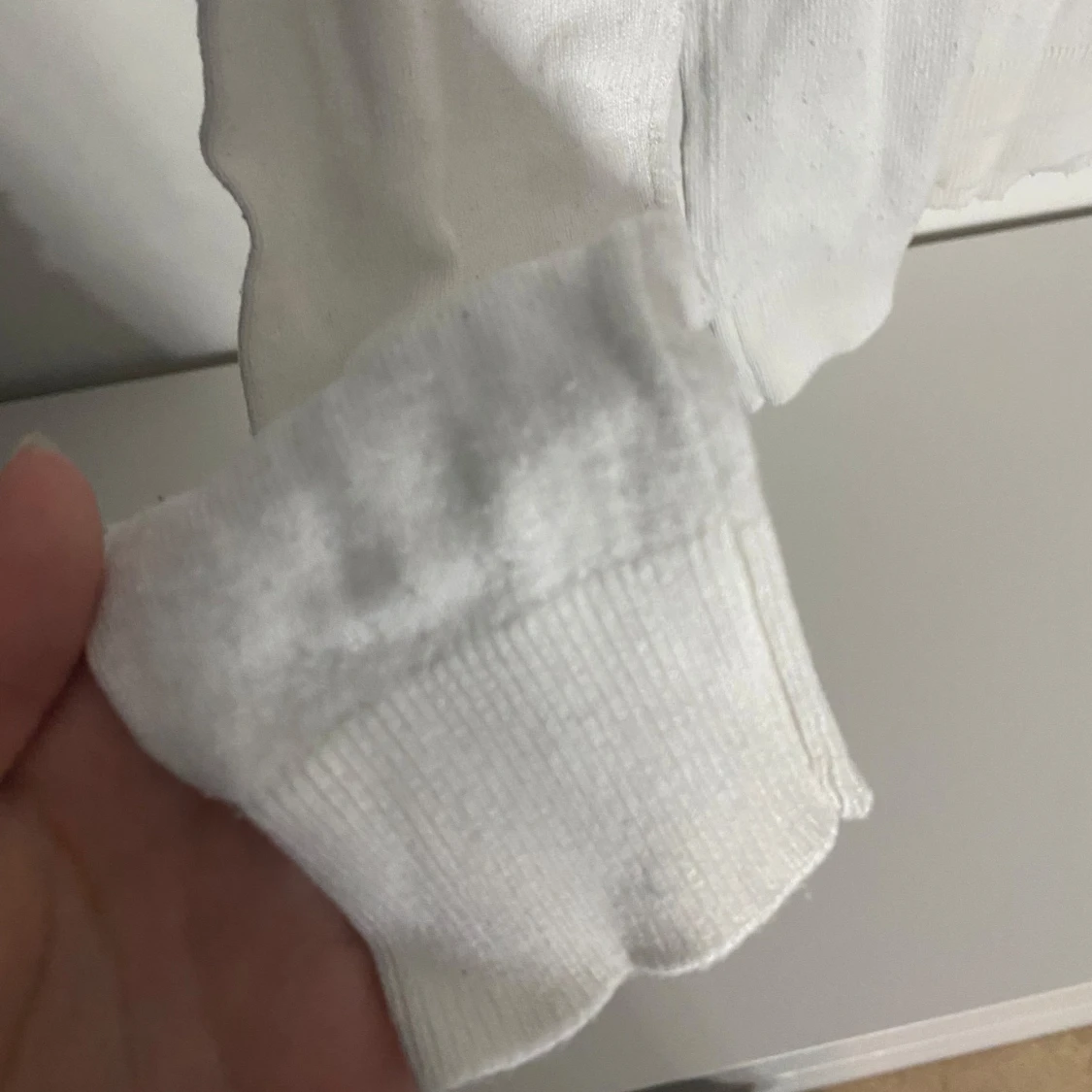 Vit långärmad tröja - 90