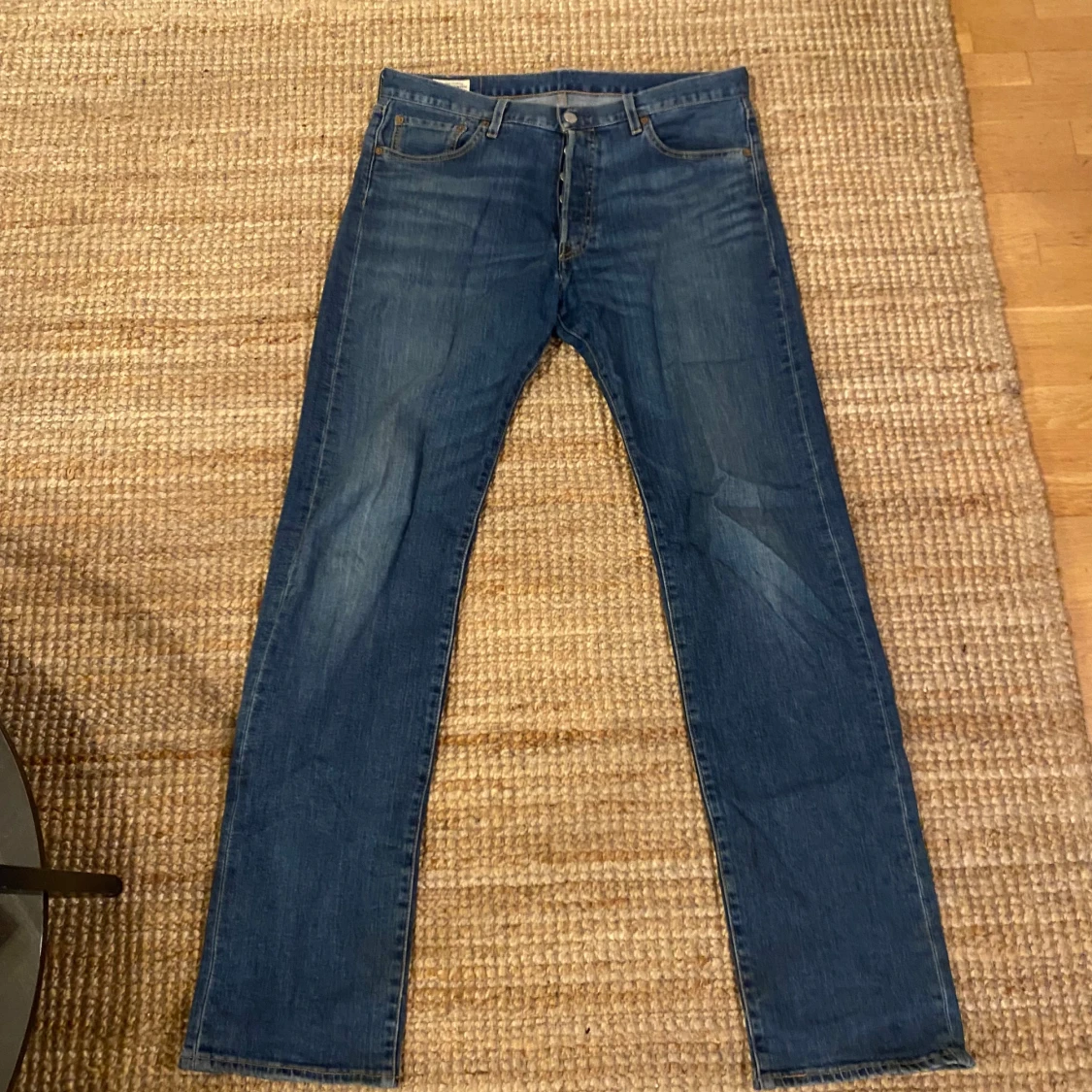 Levis 501 jeans i blå denim