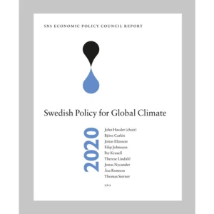 SNS Economic Policy Council Report 2020 : Swedish Policy for Global Climate (bok, halvklotband, eng) - Climate policy is a complex area that requires input from many different perspectives. The SNS Economic Policy Council 2020 comprises nine researchers from a range of disciplines, with different backgrounds and with varied opinions on the debate surrounding climate policy. They analyse Swedish climate policy in a global context, describing the causes and consequences of climate change and focusing on how policy can achieve the desired reductions in carbon emissions. The report also provides answers to questions that are frequently discussed in the Swedish debate, such as the effectiveness of climate aid and whether Sweden should generate a larger surplus of fossil-free electricity for export. The members of the SNS Economic Policy Council 2020 are John Hassler (chair), Björn Carlén, Jonas Eliasson, Filip Johnsson, Per Krusell, Therese Lindahl, Jonas Nycander, Åsa Romson, and Thomas Sterner.     Format Halvklotband   Omfång 356 sidor   Språk Engelska   Förlag SNS Förlag   Utgivningsdatum 2020-12-04   Medverkande Clare Barnes   Medverkande John Hassler   Medverkande Björn Carlén   Medverkande Jonas Eliasson   Medverkande Filip Johnsson   Medverkande Per Krusell   Medverkande Therese Lindahl   Medverkande Jonas Nycander   Medverkande Åsa Romson   Medverkande Thomas Sterner   Medverkande Patrik Sundström   ISBN 9789188637598  