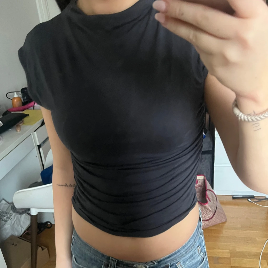 Grå tight topp - 90