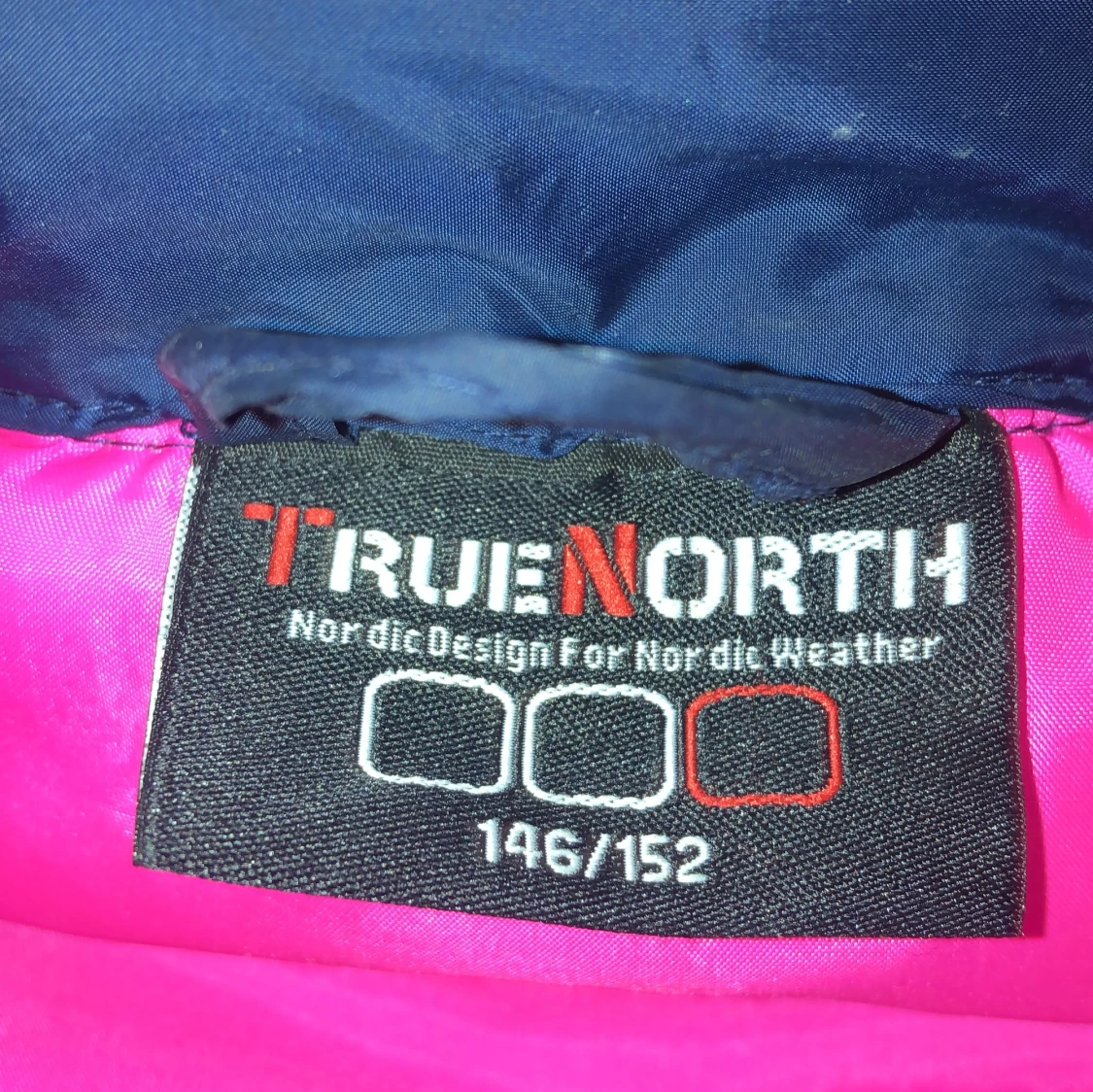 Mörkblå pufferjacka från True North - 91