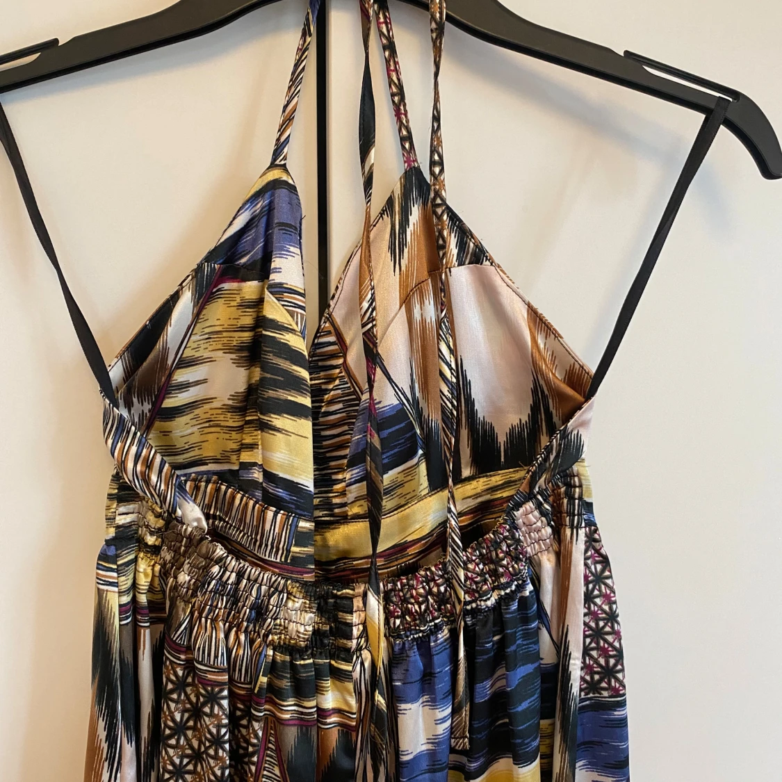 Maxi dress H&M satin backless beach - 90