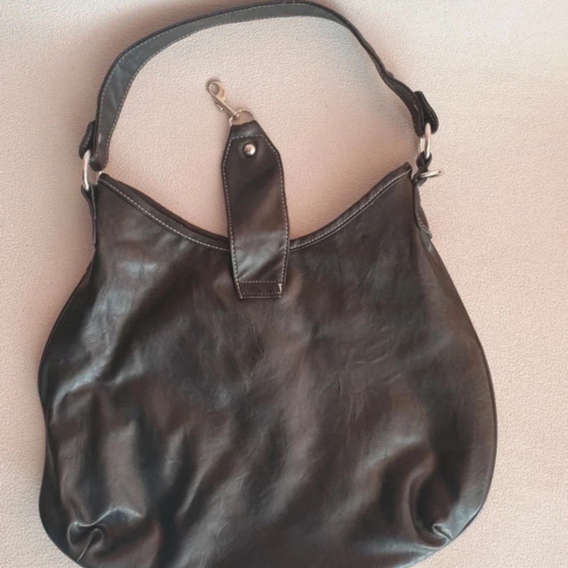 Hoboväska, bohoo bag svart röd - 93